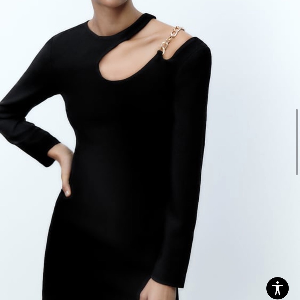 Zara Black Mini Dress size M